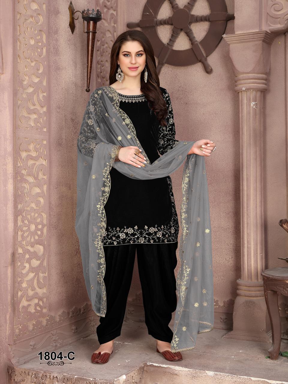 Black colour 2024 salwar suit design